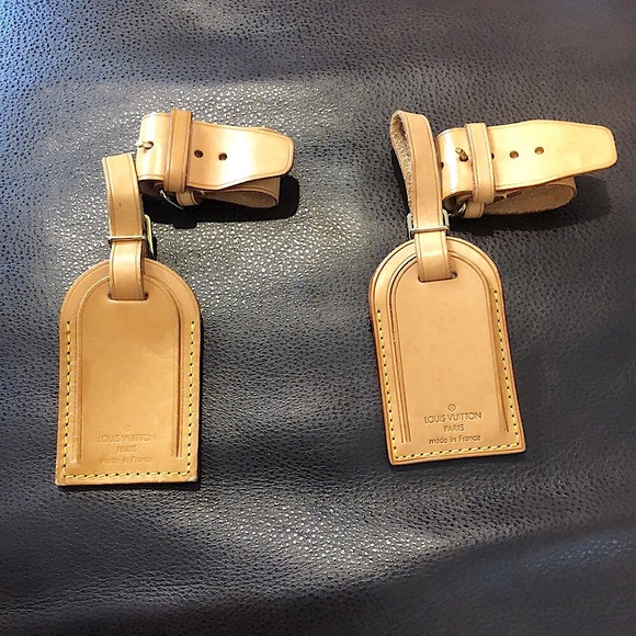 LOUIS VUITTON Luggage Tag / Poignet Set Authentic - Picture 4 of 17